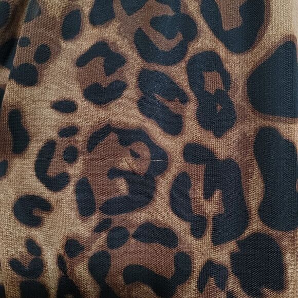 Missguided Long Animal Print Dress 14 - Picture 9 of 9